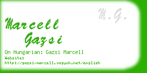 marcell gazsi business card